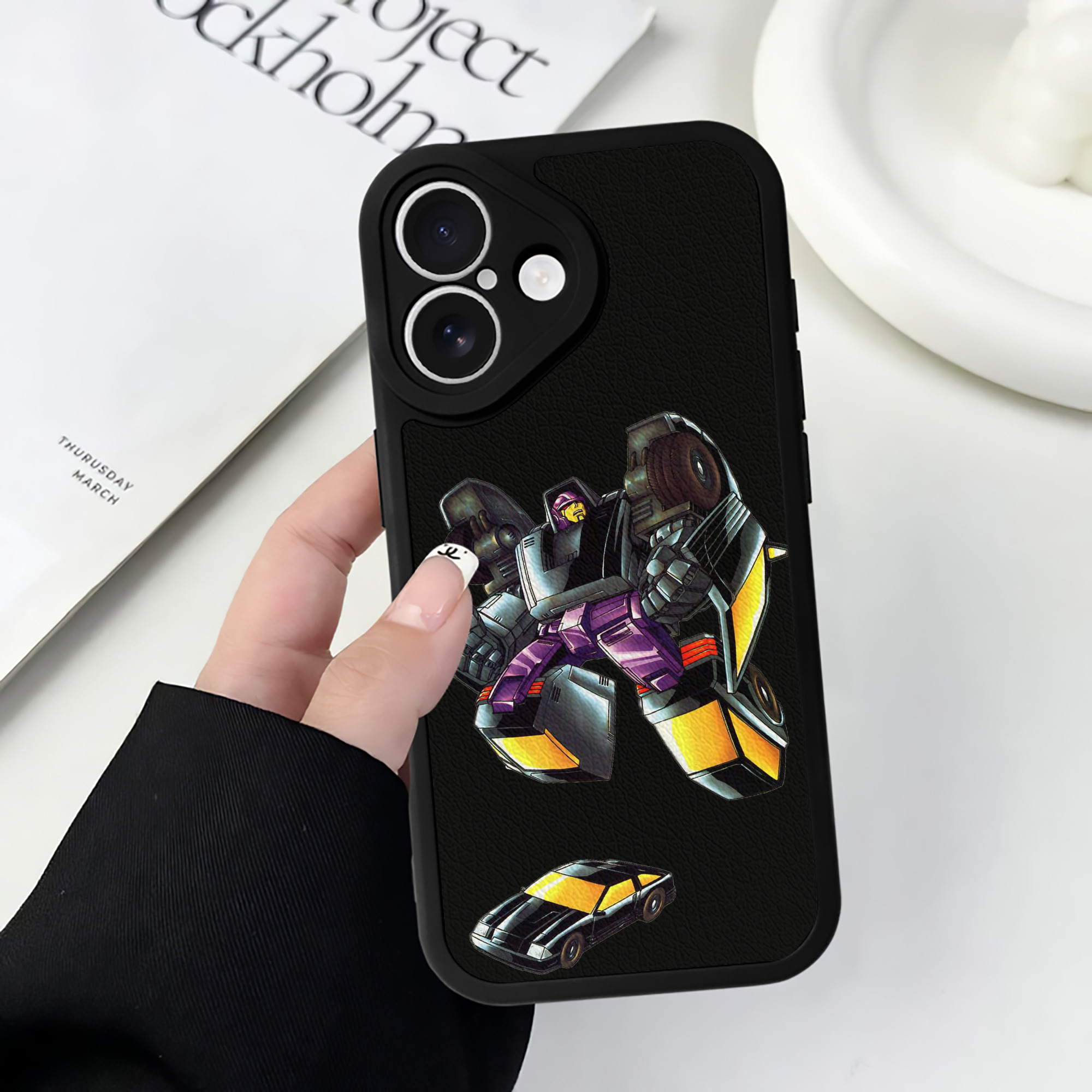 （画像用）  【iPhone 16シリーズ対応】シリコンスマホケース（レザー調） 材質：シリコン